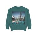 Vintage Poolside Christmas Tree Crewneck Sweatshirt - Comfort Colors