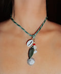 Pompano Necklace – Handmade Fishing Lure & Shell Jewelry